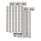 GRAFOPLAST - Tessera a bandiera per morsetti Weidmuller 15x5 mm confezione master carton da 3000 pezzi