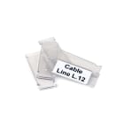 GRAFOPLAST - Supporto in PVC Trasparente per Fascetta 50 x 15 mm 192 pezzi.