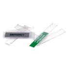 GRAFOPLAST - Supporto in PVC Trasparente per Fascetta dim. 88 x 15 mm - 96 pezzi.