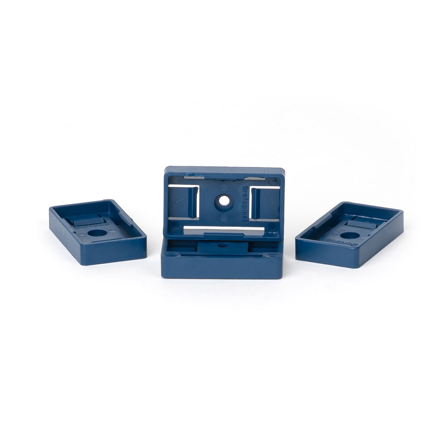 GRAFOPLAST - Portatarghetta non adesivo Metal detectable per pulsante. Dimensione 30x17 mm - 192 pezzi