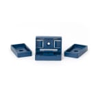 GRAFOPLAST - Portatarghetta non adesivo Metal detectable per pulsante. Dimensione 30x17 mm - 192 pezzi