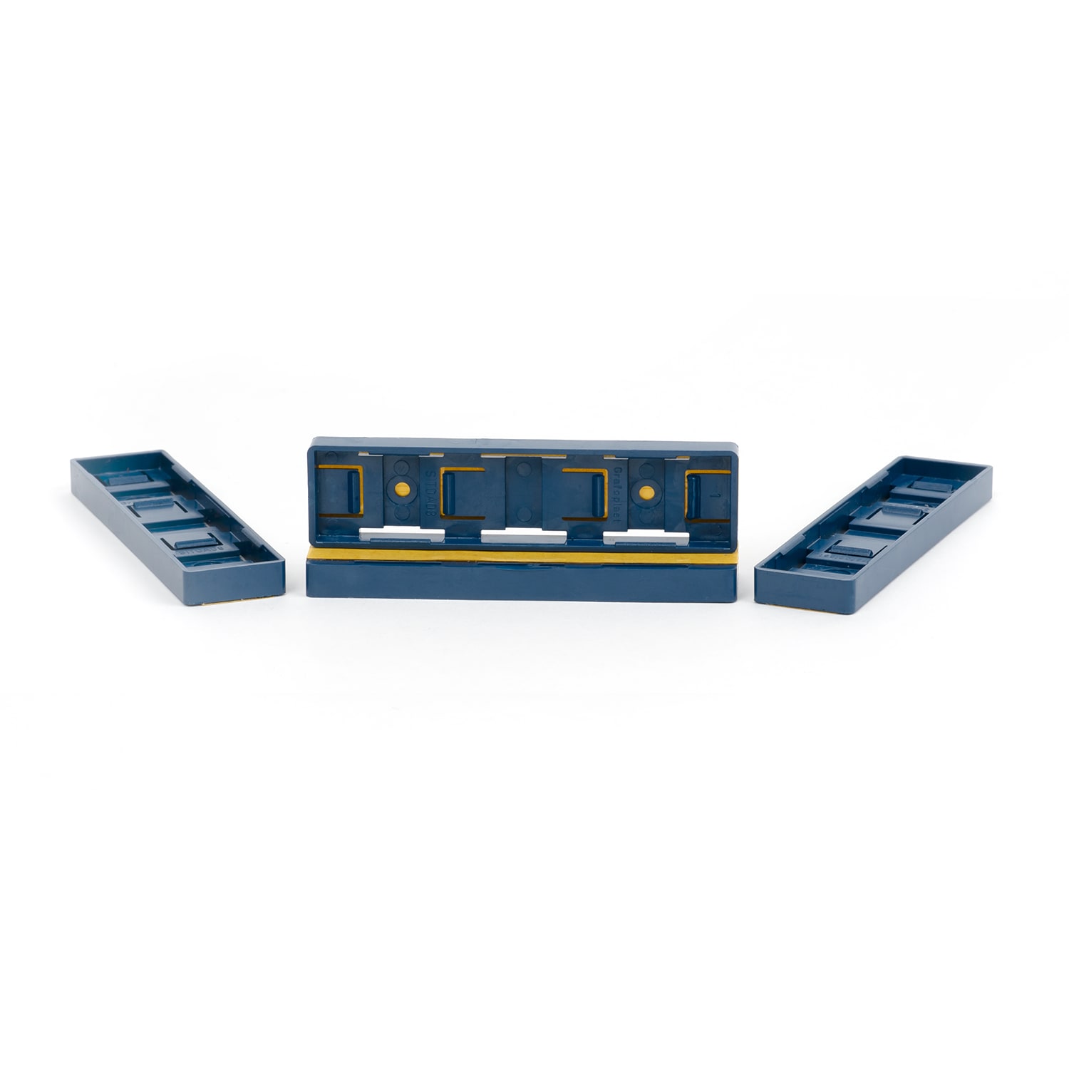 GRAFOPLAST - Portatarghetta Adesivo Metal Detectable dim. 70 x 17 mm - 96 pezzi