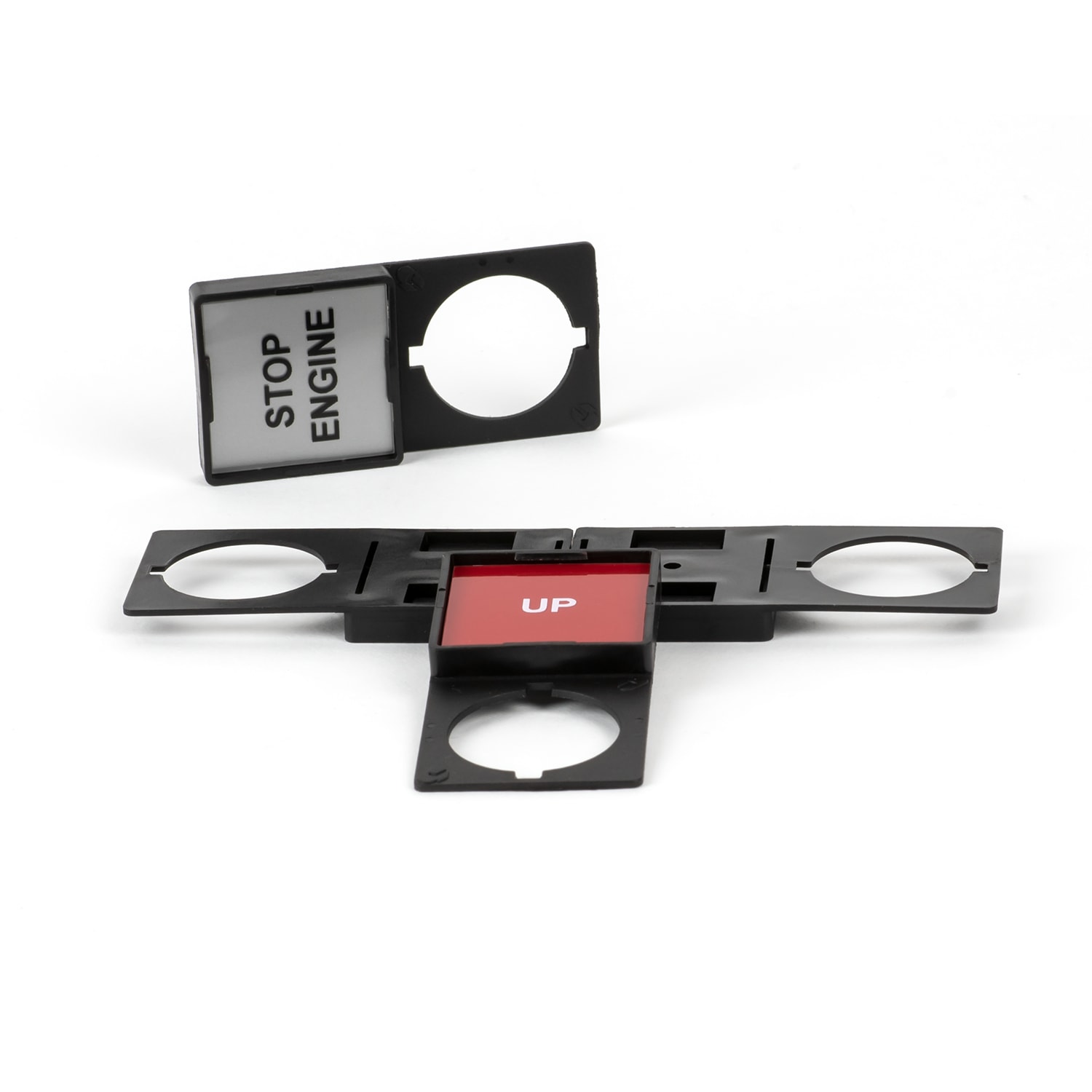 GRAFOPLAST - Portatarghetta non adesivo per pulsante. Dimensione 30x30 mm Confezione da 96 pezzi SIT0B08X