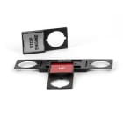 GRAFOPLAST - Portatarghetta non adesivo per pulsante. Dimensione 30x30 mm Confezione da 96 pezzi SIT0B08X