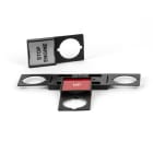 GRAFOPLAST - Portatarghetta non adesivo per pulsante. Dimensione 30x30 mm Confezione da 96 pezzi