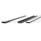 GRAFOPLAST - Binario nero adesivo per strisce modulari e /o targhette. Lunghezza mm 650. Confezione da 35 binari