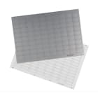 GRAFOPLAST - Targhetta Adesiva per componenti 50 x 15 mm Metal - 110 pezzi.