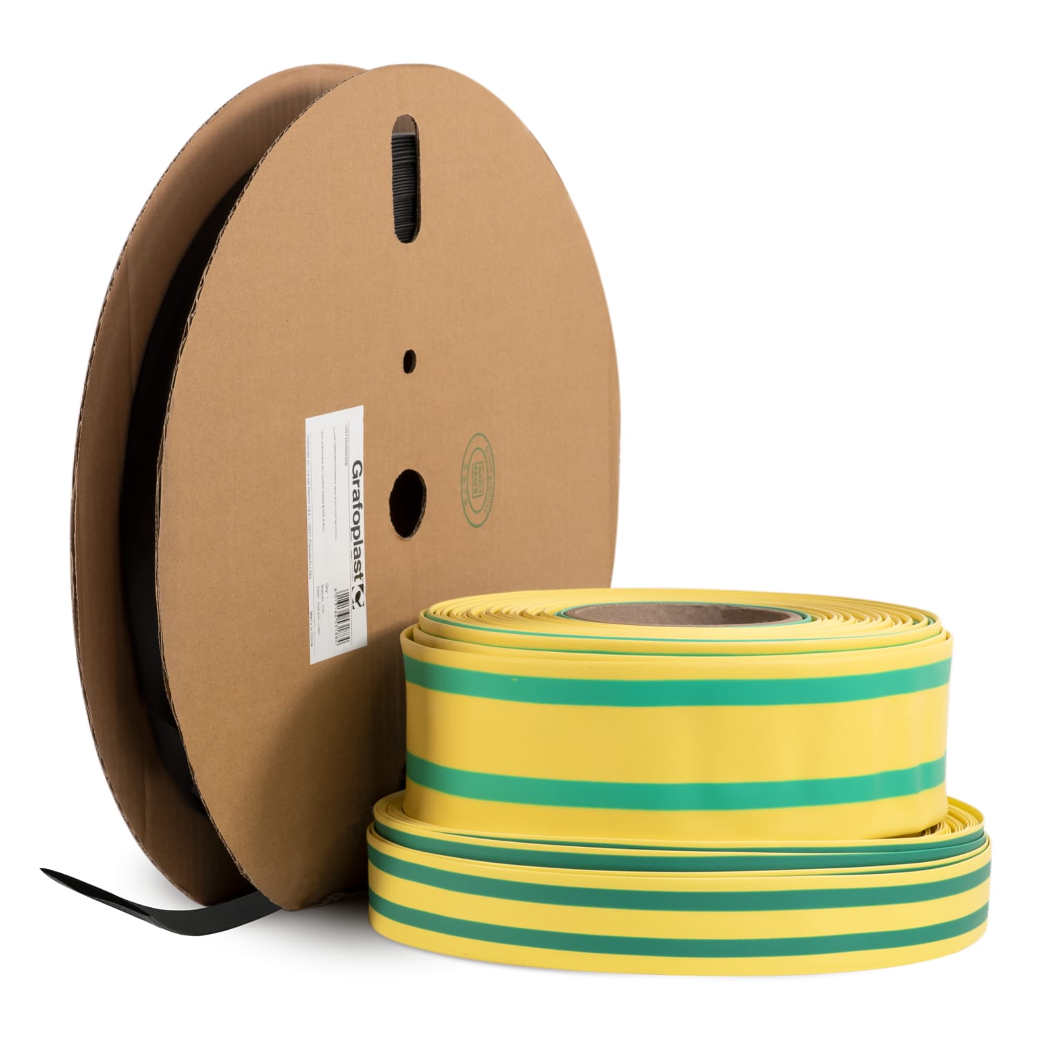 GRAFOPLAST - Guaina Halogen Free Termorestringente. 2:1 Nero diametro 6,0 Rotolo 200 mt UGT2R060X100B