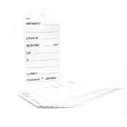 GRAFOPLAST - Cartellino rigido di identificazione conduttori, prestampato su entrambe le facce 50x100 mm Confezione da 10 pezzi. Cartellino applicabile tramite fascette e scrivibile con i pennarelli della serie UP. UN1I