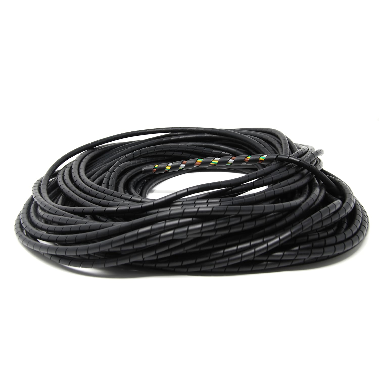 GRAFOPLAST - Guaina Spirale Cavi diametro da2fino a 12 mm Nero - 50 mt