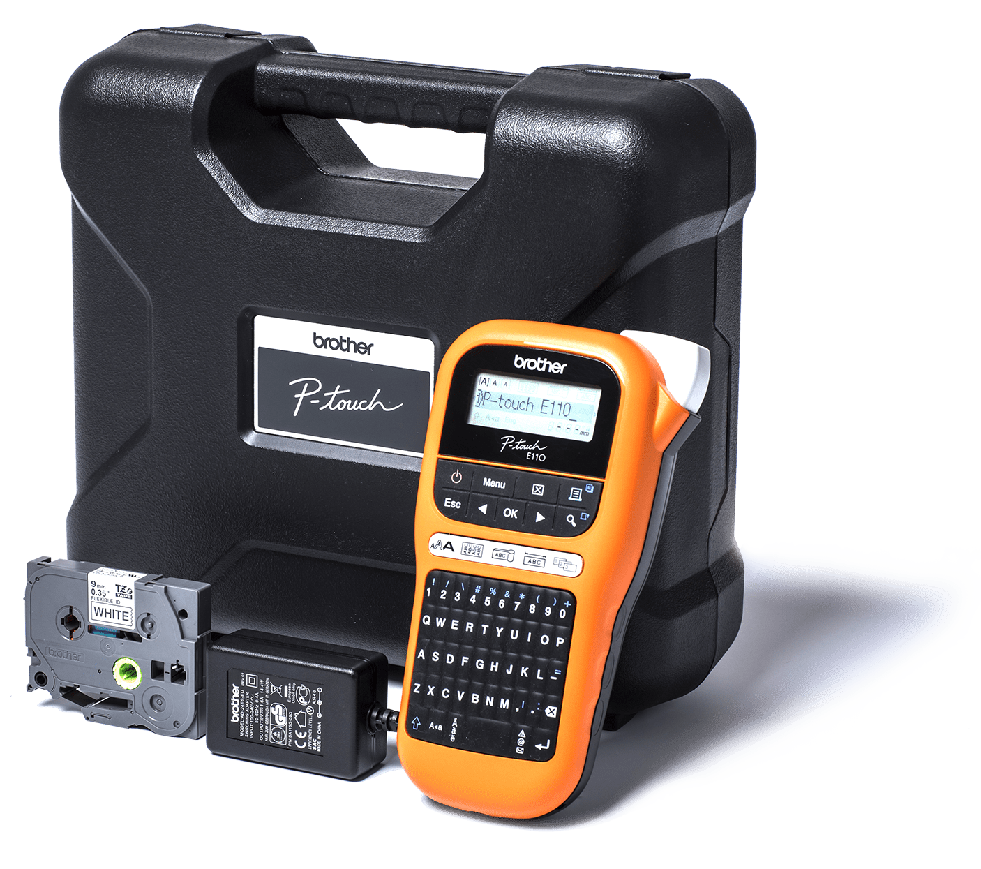 GRAFOPLAST - Etichettatrice palmare EGO4YOU completa di nastro flessibile da 9 mm e valigetta