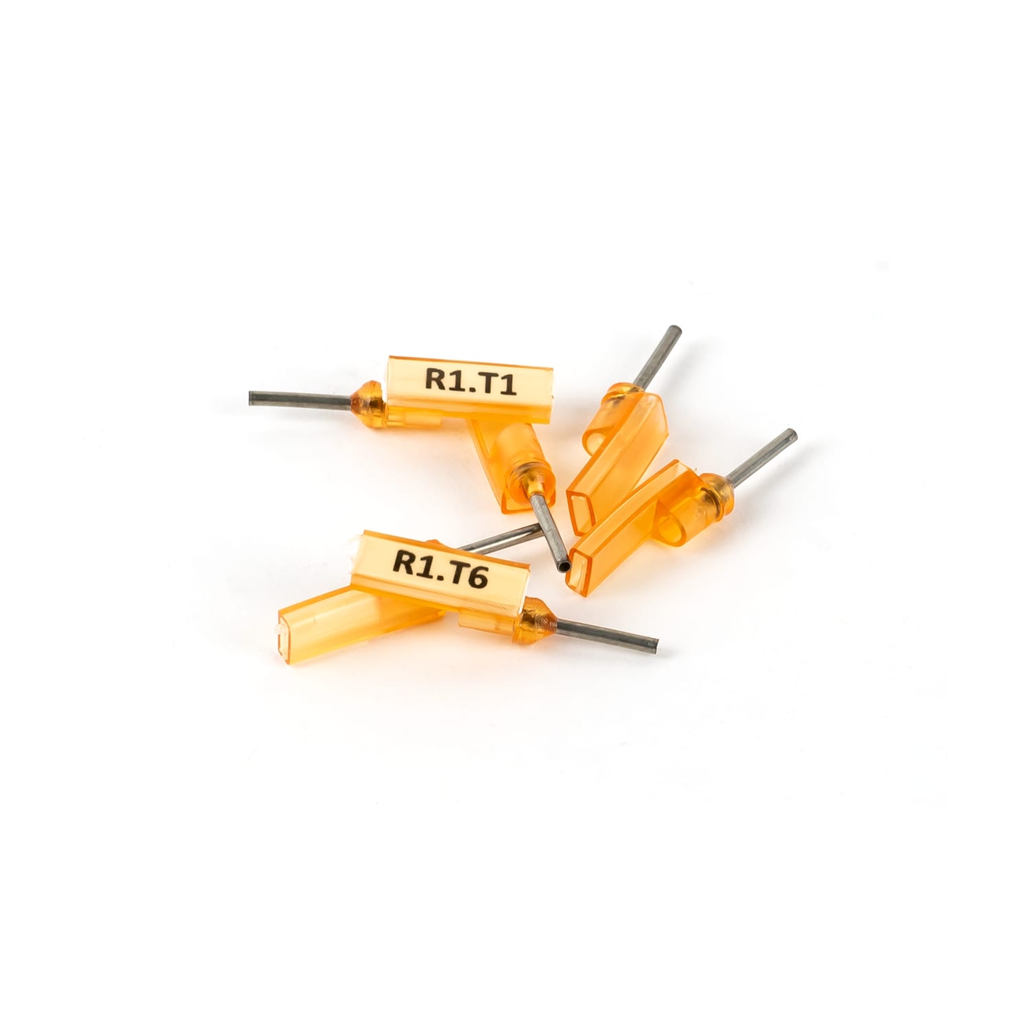 GRAFOPLAST - Spark puntalino Arancione Lunghezza 9 mm sezione= 0.5 mm2 - 200 pezzi