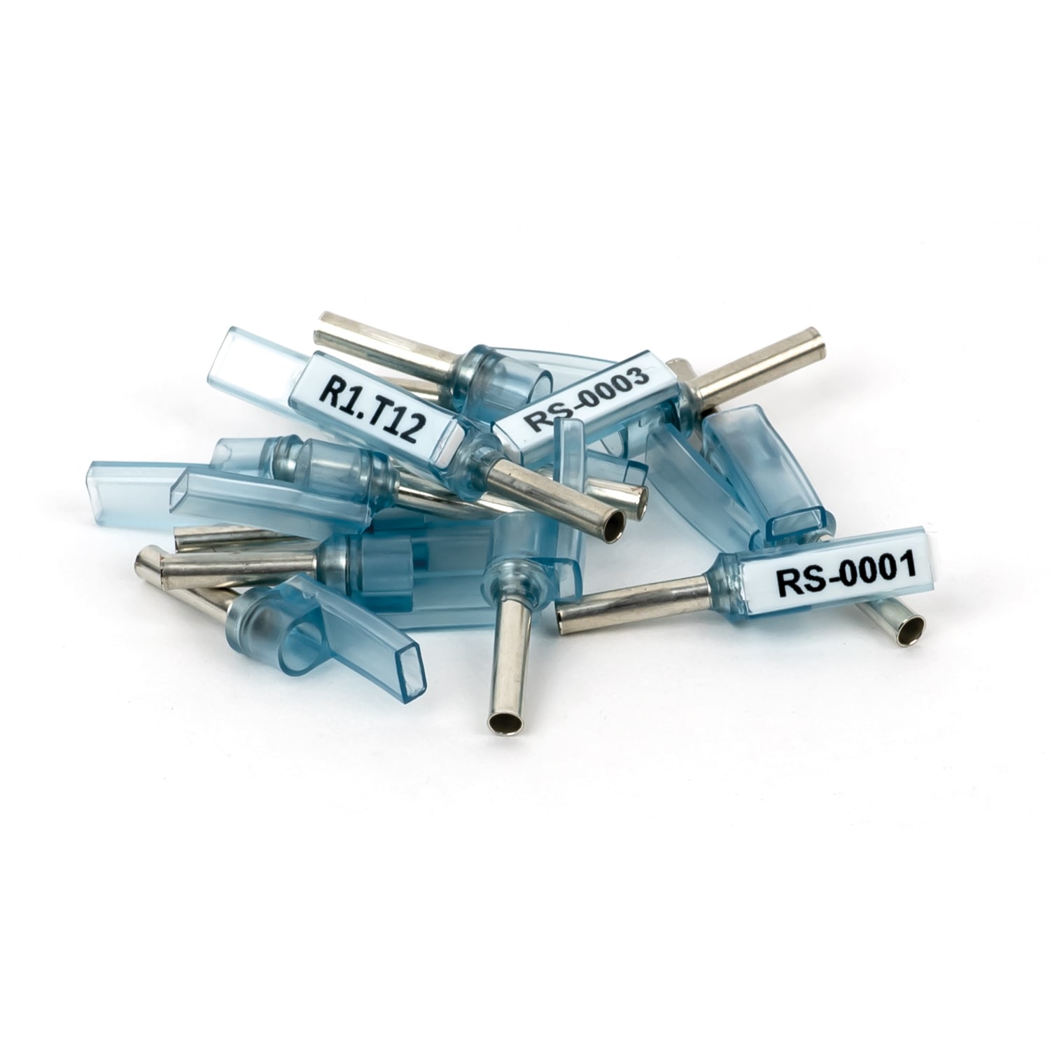 GRAFOPLAST - Spark puntalino Blu Lunghezza 12 mm  sezione= 2.5 mm2 - 200 pezzi