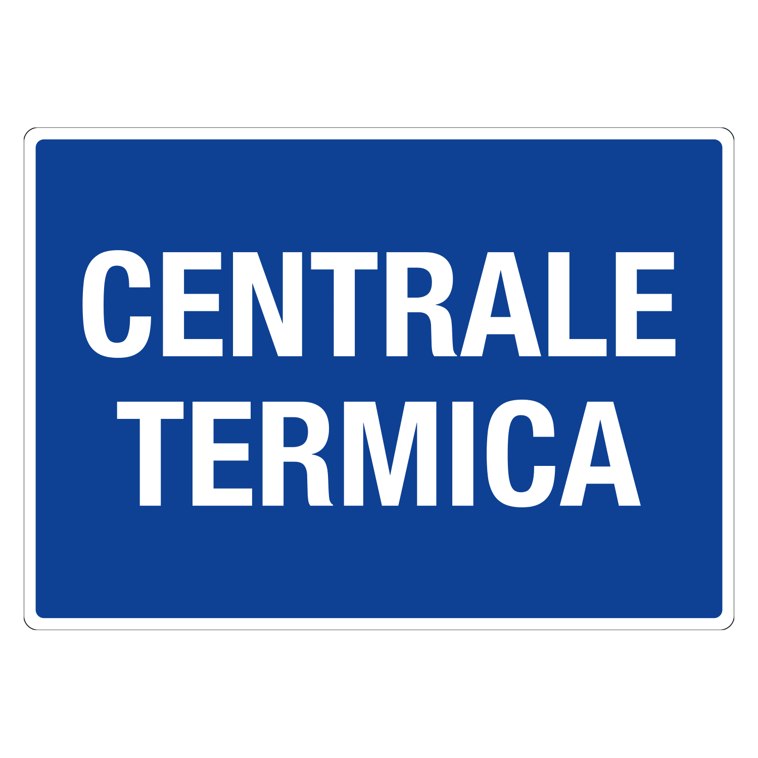 GRAFOPLAST - Cartello in Alluminio CENTRALE TERMICA 297 x 210 mm - 1 pz