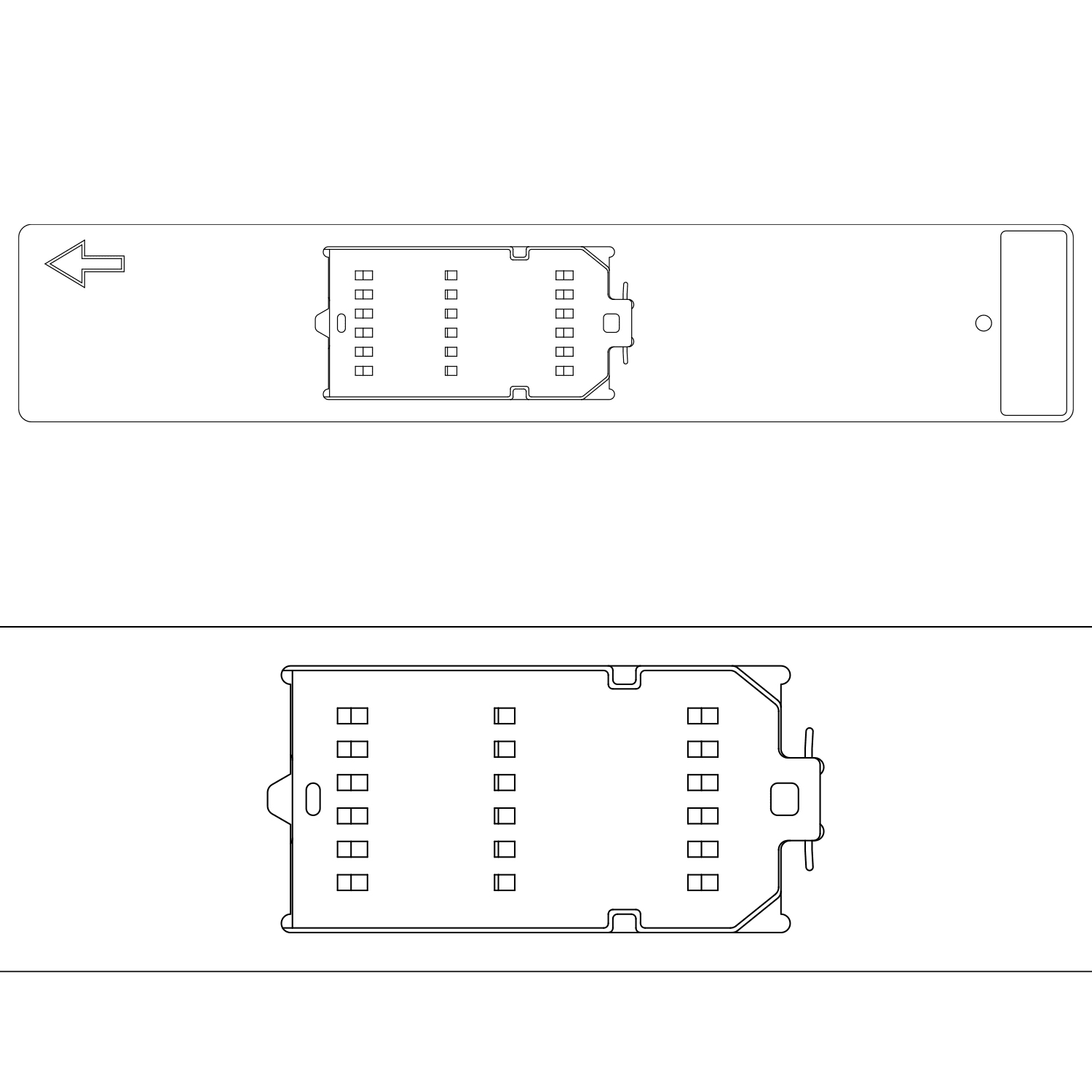 GRAFOPLAST - Piastra per EVOMAX per stampare tessere da filo - inserimento singolo - 1 pezzo