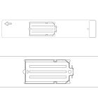 GRAFOPLAST - Piastra per EVOMAX per stampare tessere per Teleruttori - Inserimento singolo - 1 pezzo