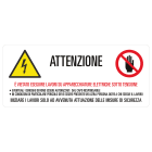 GRAFOPLAST - Cartello in vinile Adesivo PREVENZIONE INFORTUNI 80 x 48 mm - 10 pz per foglio