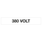 GRAFOPLAST - Targhetta in vinile Adesivo 380 VOLT 136 x 24 mm - 14 pz per foglio