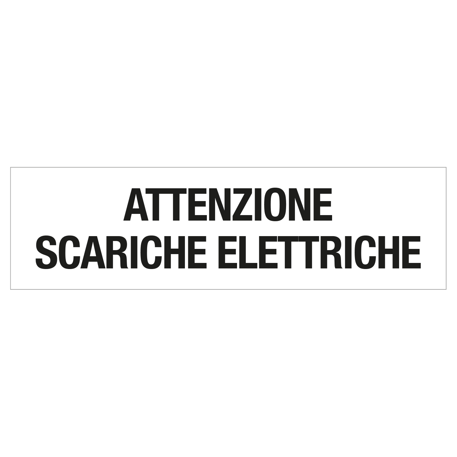 GRAFOPLAST - Etichetta adesiva "Att.ne scariche elettriche" 68x19 mm - 32 pezzi per foglio