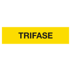 GRAFOPLAST - Targhetta in vinile Adesivo "TRIFASE" 120 x 30 mm - 4 pz per foglio