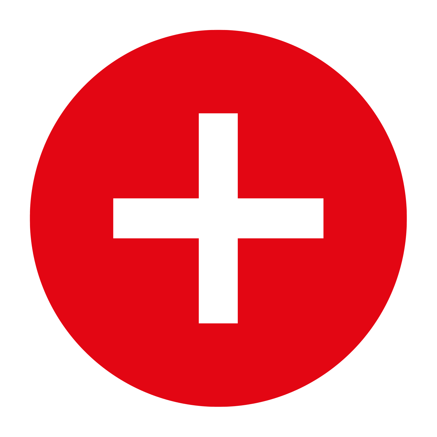 GRAFOPLAST - Etichetta tonda "+" bianco su rosso in PC adesivo diametro 13mm, 208 per foglio