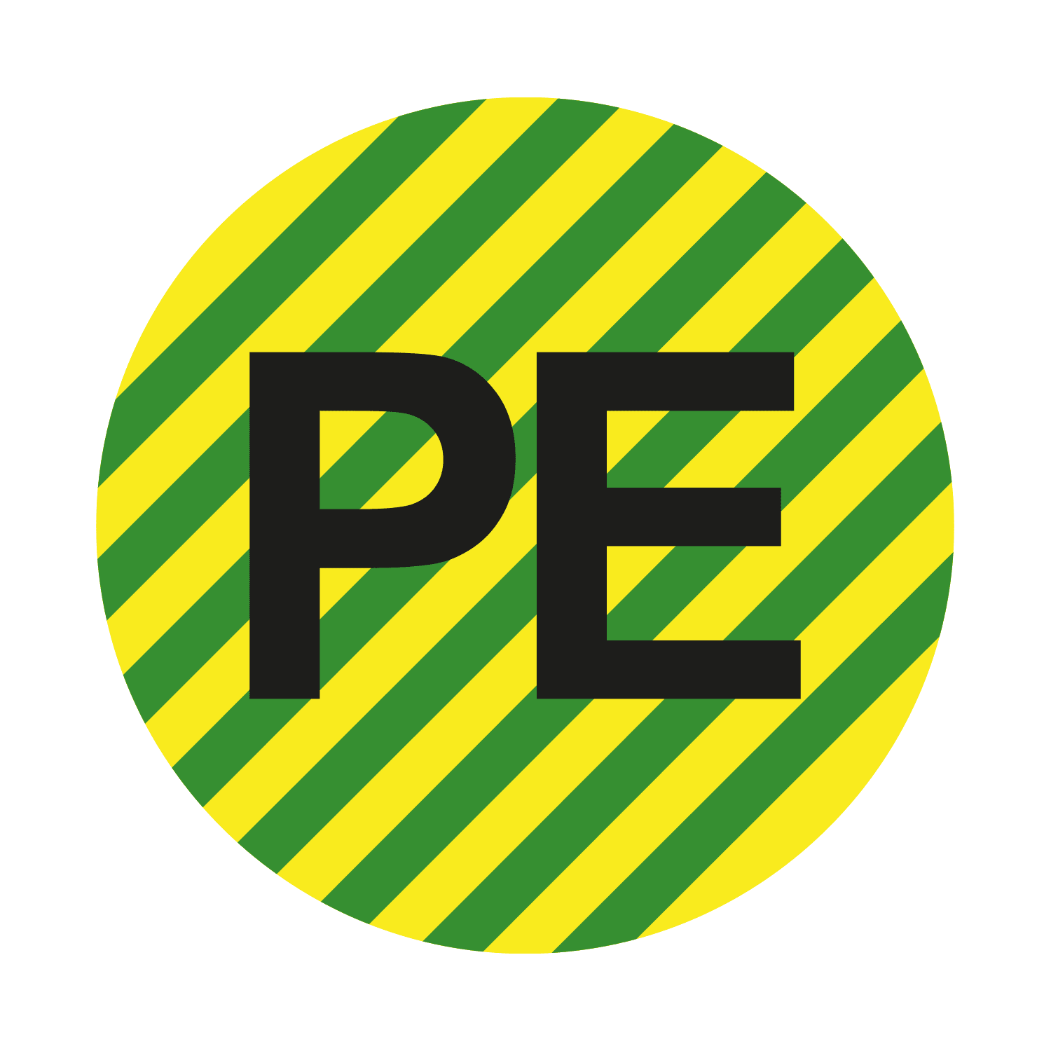 GRAFOPLAST - Etichetta tonda "pe" giallo/verde in PC adesivo diametro 13mm, 208 per foglio