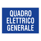 GRAFOPLAST - Cartello in PVC QUADRO ELETTRICO GENERALE  297 x 210 mm  - 1 pz per foglio
