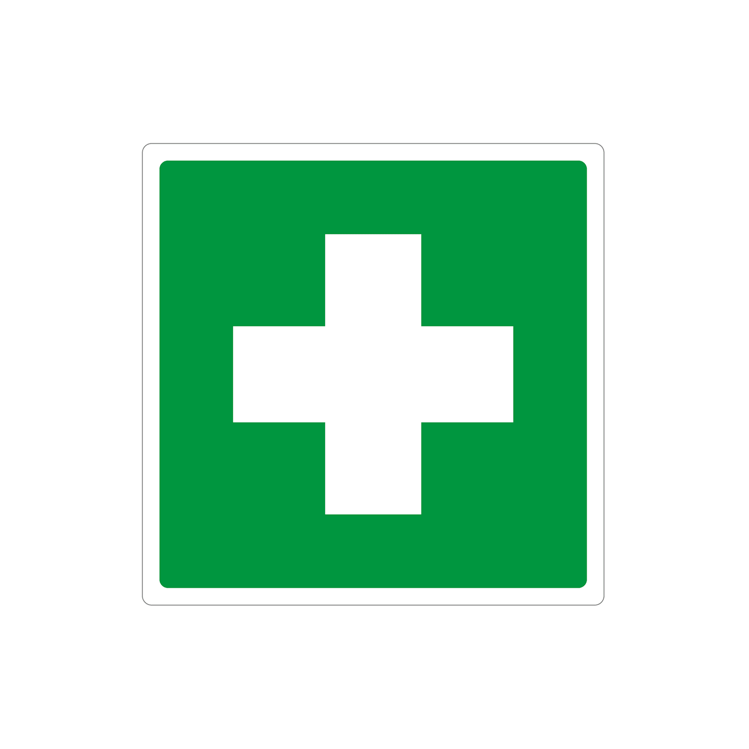 GRAFOPLAST - Cartello Fotoluminescente CASSETTA DEL PRONTO SOCCORSO 110 x 110 mm - 1 pz