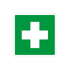 GRAFOPLAST - Cartello Fotoluminescente CASSETTA DEL PRONTO SOCCORSO 110 x 110 mm - 1 pz