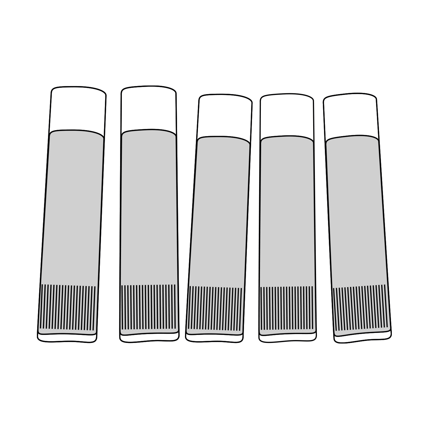 GRAFOPLAST - Set Cartucce Inchiostro per Plotter Nero - 5 pz