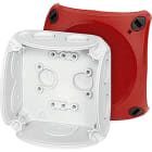 GUSTAV HENSEL - Cassetta di derivazione per cavi fino a 2,5 mmq senza terminale, con coperchio rosso DK 0200 R