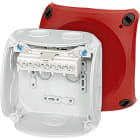 GUSTAV HENSEL - Cassetta di derivazione per cavi 1,5-4 mmq 5 poli, con coperchio rosso