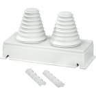 HENSEL - Flangia di montaggio ENYSTAR dimensione 2 2x 30 fino a 72 mm di diametro