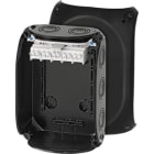 GUSTAV HENSEL - Cassetta di derivazione per cavi 2,5-6 mmq 3 fasi, 10 mmq 1 fase, 5 poli, nero KF 1006 B