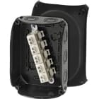 GUSTAV HENSEL - Cassetta di derivazione cavi 2,5-10 mmq 3 fasi, 16 mmq 1 fase, 5 poli, nero