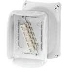 GUSTAV HENSEL - Cassetta di derivazione cavi 2,5-10 mmq 3 fasi, 16 mmq 1 fase, 5 poli Terminale