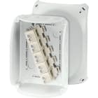 GUSTAV HENSEL - Cassetta di derivazione cavi 6-16 mmq 3 fasi, 25 mmq 1 fase, 5 poli Terminale KF 1616 G