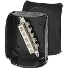 HENSEL - Cassetta di derivazione cavi 6-25 mmq 3 fasi, 35 mmq 1 fase, 5 poli, nero