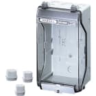 HENSEL - Centralino KV, vuoto, dimensioni di montaggio con integrata piastra di montaggio 101x205x95 mm