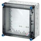 GUSTAV HENSEL - Alloggiamento vuoto Mi, dimensioni di montaggio 275x275x115 mm, trasp. Coperchio incernierato