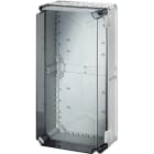 HENSEL - Quadro singolo vuoto Mi, Dimensioni di montaggio 275x575x19mm, coperchio trasparente