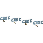 GUSTAV HENSEL - Piastrine di congiunzione esterne, 4 pezzi, per il fissaggio esterno della scatola MI AL 40