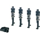 HENSEL - Coperchio di chiusura triangolare 8mm, 4 serrature e chiave