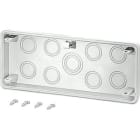 HENSEL - Flangia di montaggio, 8xM25/32, 1xM25/32/40