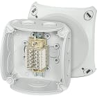 HENSEL - Morsettiera, 5 terminali WKM 2,5 mmq, con alette esterne