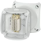 HENSEL - Morsettiera 1,5-2,5 mmq, 7 terminali WKM, con alette esterne