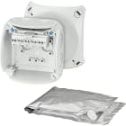 GUSTAV HENSEL - Cassetta di derivazione, cavi 1,5-2,5 mmq, 3 fasi, 4 mmq 1 fase, 5 poli, grigio WP 0202 G