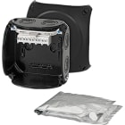 GUSTAV HENSEL - Cassetta di derivazione, cavi 1,5-4 mmq, 3 fasi, 6 mmq 1 fase, 5 poli, nero