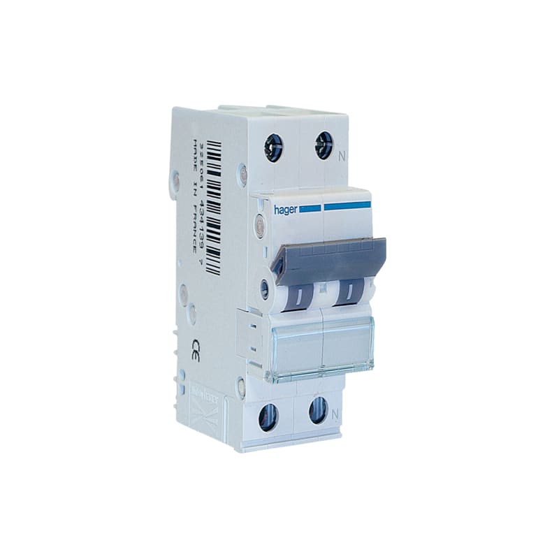 HAGER BOCCHIOTTI - Interruttore Automatico 2P 4.5Ka C-6A 2M