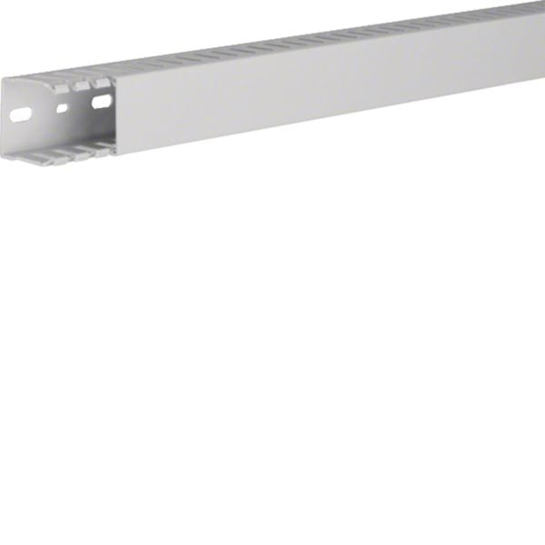 HAGER BOCCHIOTTI - TD-HF 37X37 LG Canaletta per cablaggio HF modulo 12,5 feritoia 5 GRIGIO CHIARO